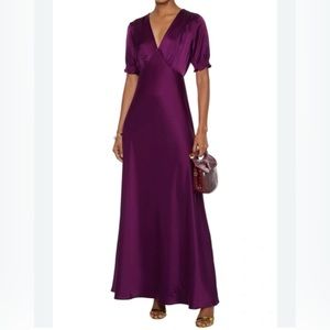 NWT Diane Von Furstenberg DVF Avianna Soft Satin dress size 8